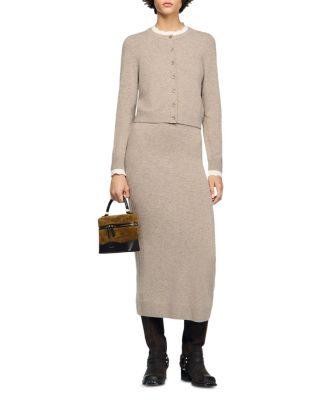 Eleome Contrast Trim Cardigan