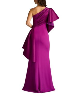  Santa Fe Draped Flounce Gown