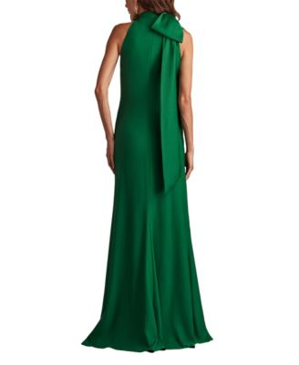 Sims Shoulder Bow Halter Gown