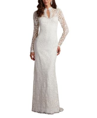 Tadashi Shoji - Heiss Embroidered Illusion Gown