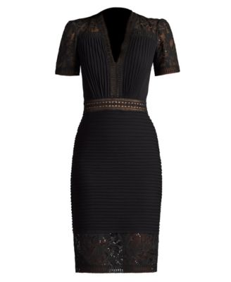 Brone Illusion Lace Cocktail Dress