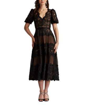  Belline Embroidered Chiffon Midi Dress