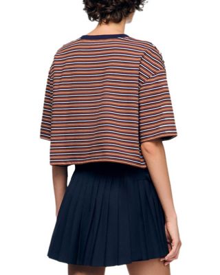 Striped Rhinestone Tee