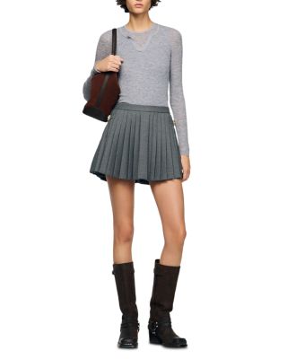 Pleated Mini Skirt