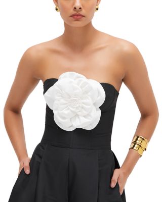 Taffeta Bloom Rosette Jumpsuit