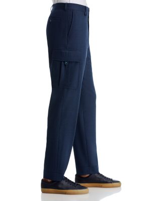 Wool Blend Cargo Trousers