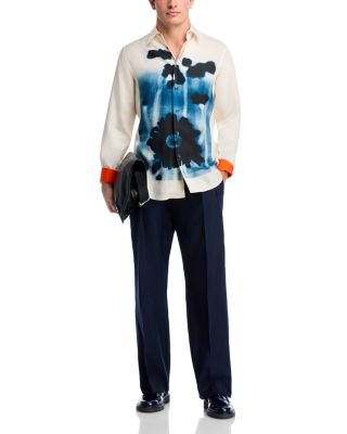 Printed Tailored Fit Button Shirt