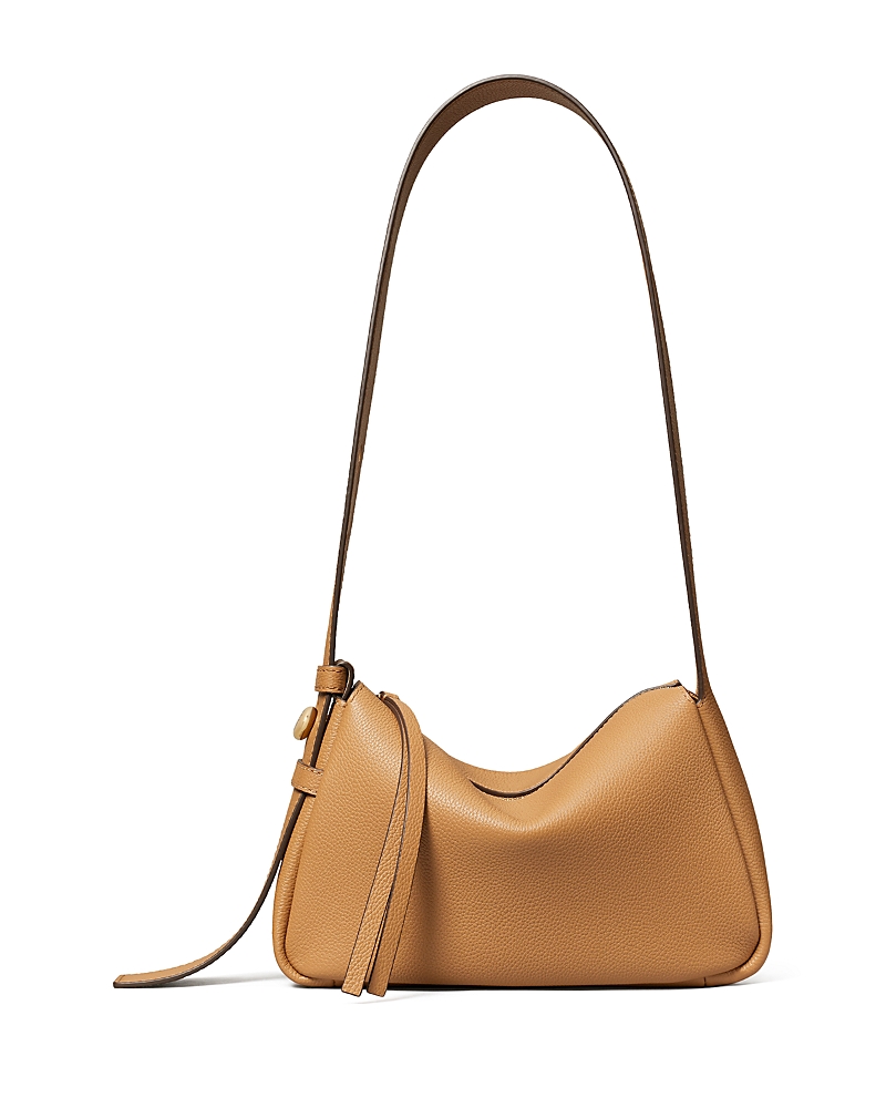 Tory Burch Small Romy Leather Shoulder Bag In Brown