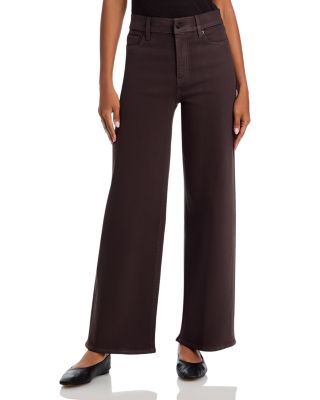 Le Slim Palazzo High Rise Jeans in Truffle Coated