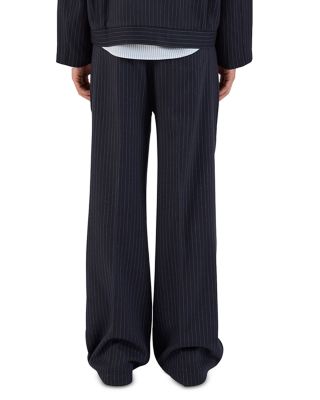 Twill Pinstripe Trousers