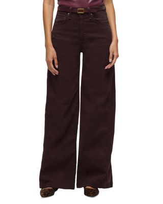 James High Rise Wide Leg Jeans in Black Coffee