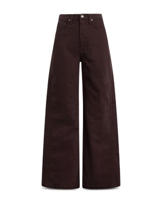 James High Rise Wide Leg Jeans in Black Coffee