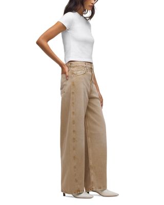 Bailey Relaxed Barrel Jeans in Burnt Khaki