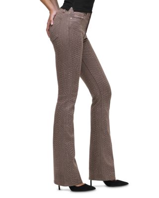 Barbara High Rise Bootcut Jeans in Iron Snake