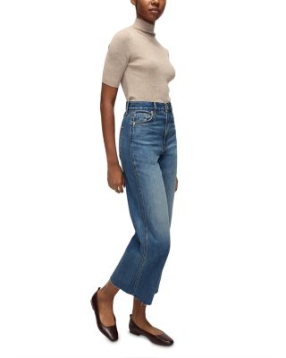 Taylor High Rise Ankle Flare Leg Jeans in Rebel Moon