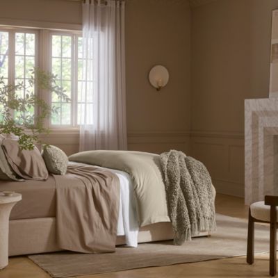 Signature Organic Cotton Hemmed Sheet Set, Queen