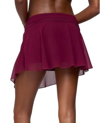 Edikted Sea Star Asymmetric Chiffon Mini Skirt