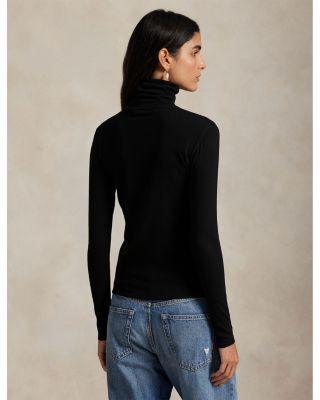 Stretch Blend Turtleneck Sweater