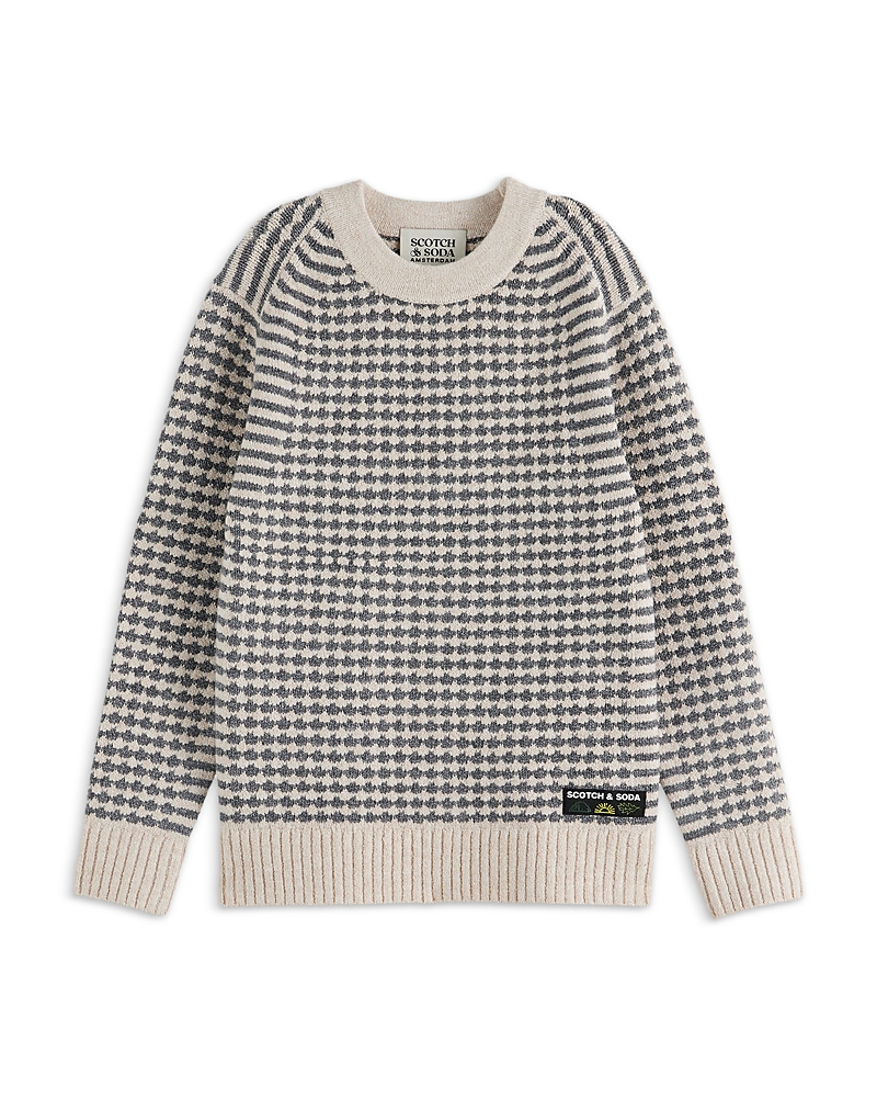Scotch & Soda Boys' Chenille Pullover Sweater - Little Kid, Big Kid In Gray