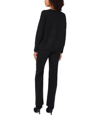 Metallic Star Crewneck Sweater