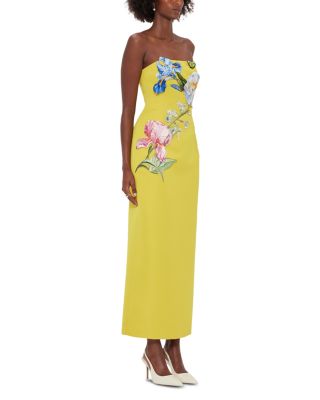 Rayna Strapless Appliqu&amp;eacute; Dress