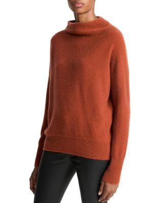 Boiled Cashmere Funnel Neck Sweater