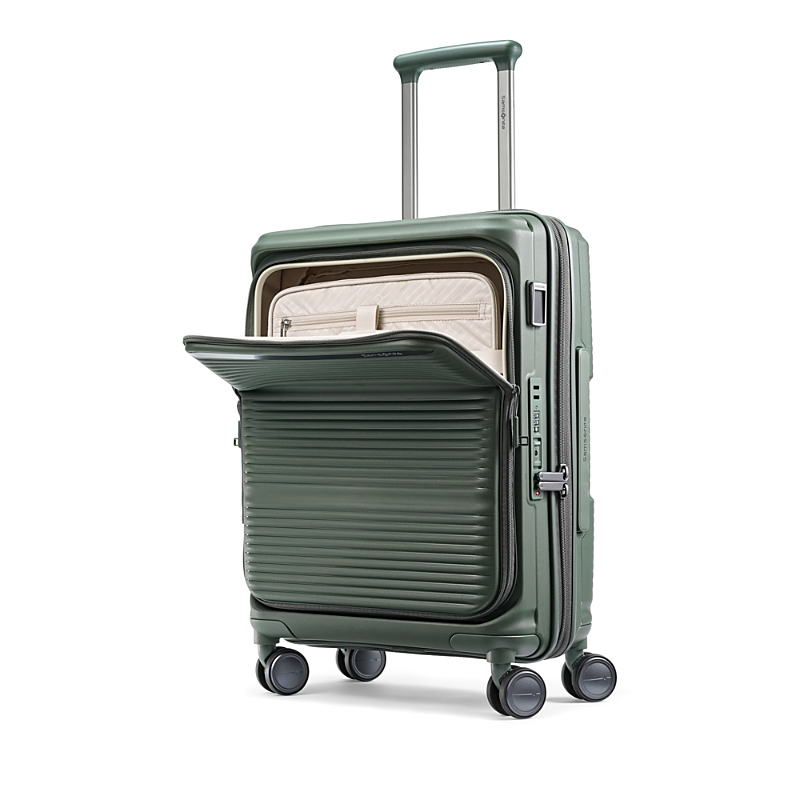 Samsonite Paralux Global Expandable Spinner Carry On Suitcase In Green