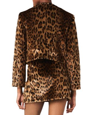 Leopard Faux Fur Jacket 
