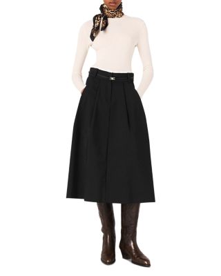 Jadine Belted Midi Skirt