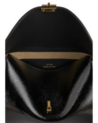Mini T-Lock Glossy Leather Naplack Clutch 
