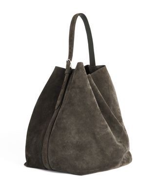 Belted Suede Tote