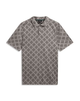 Dalimi Short Sleeve Diamond Jacquard Polo