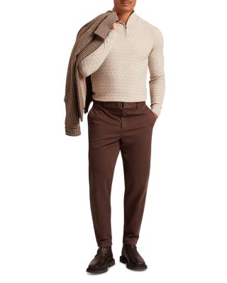 Jeremee Texture Stitch Half-Zip Sweater