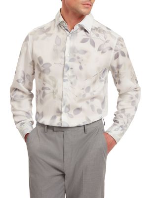 Kalmill Regular Fit Leaf Shadow Print Shirt