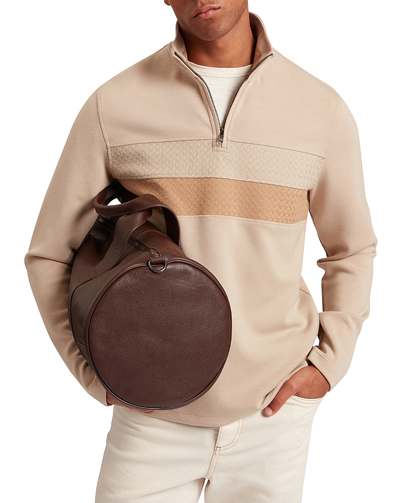 Ted Baker Viktoro T Stitch Contrast Panel Half Zip Top