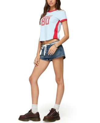  Eighty Polka Dot Contrast T-Shirt