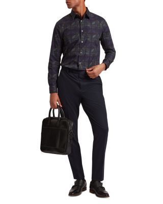 Frankkn Regular Fit Floral Check Cotton Shirt