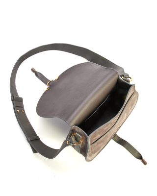 Marcie Suede Saddle Bag