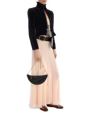 Icons Mini Leather Halfmoon Bag