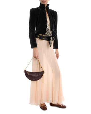 Icons Mini Leather Halfmoon Bag