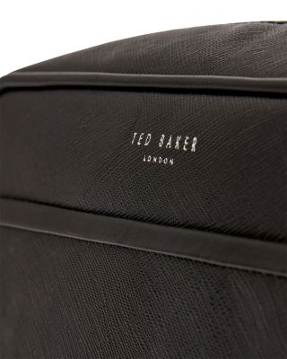 Samberg Tie Bar Detail Leather Washbag