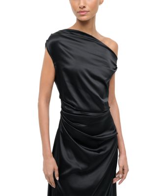 Phare Silk Blend One Shoulder Dress