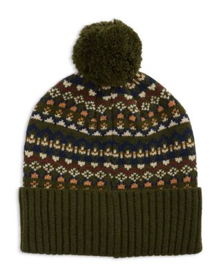 Marlow Fair Isle Pom Beanie Hat