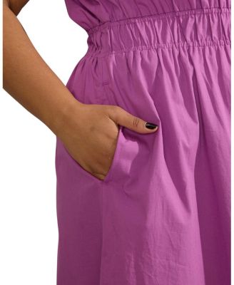  V-Neck Elasticated Waist Dress