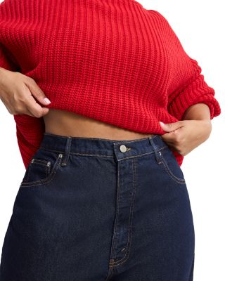 Good Standard Baggy Cuffed Jeans in Indigo1006