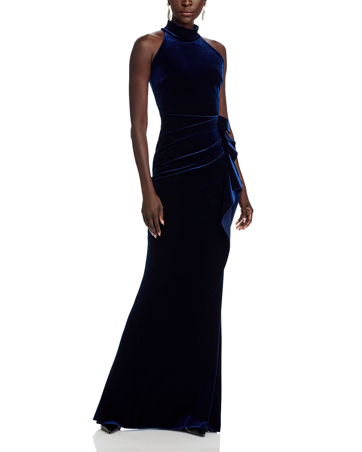 Chiara Boni La Petite Robe Gudrum Long Velvet Gown