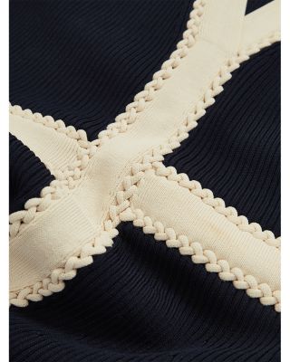 Lou Craft Detail Knitted Midi Dress