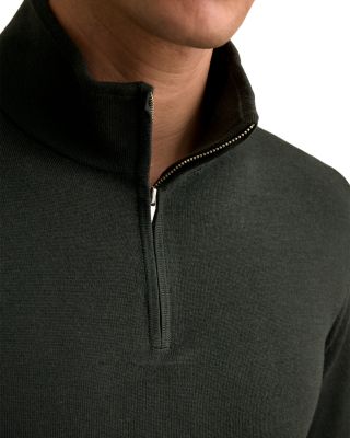 Blackhall Long Sleeved Half Zip Funnel Neck Merino Wool Sweater