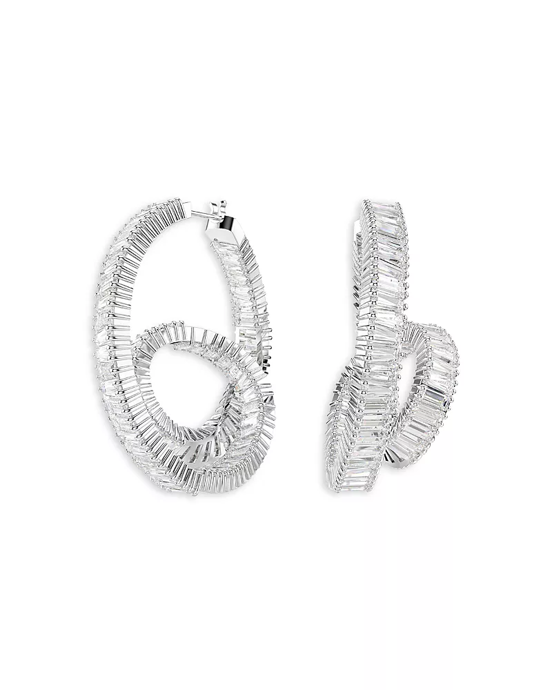 Swarovski Matrix Hoop Earrings