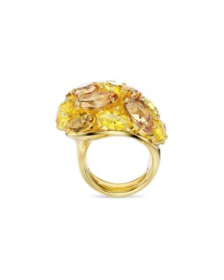Gema Mixed Cut Crystal Cocktail Ring